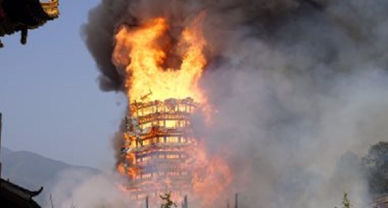 حريق بمعبد بالتبت الصينية ولا تقارير عن إصابات