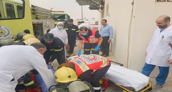 بالصور.. الدفاع المدني يقيم فرضية حريق وهمي في مستشفى الدلم