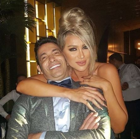 مايا دياب وسعد الصغير في إحدى المناسبات