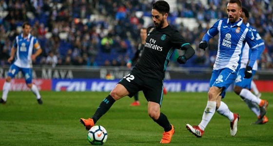 &#8221; إسبانيول &#8221; يصعق ريال مدريد بهدف في الوقت الضائع