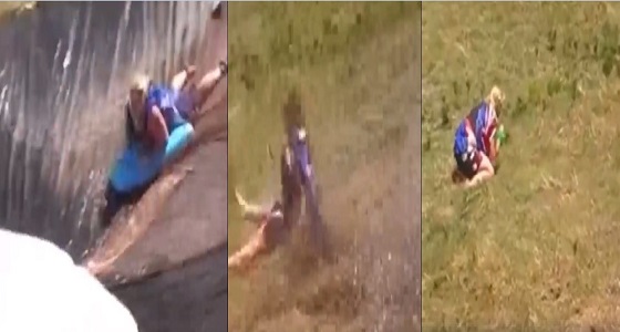 بالفيديو.. سقوط مروع لفتاة أثناء استعراض مهارتها في التزحلق