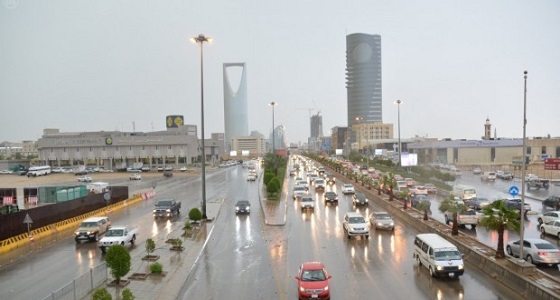 هطول أمطار على محافظات الرياض