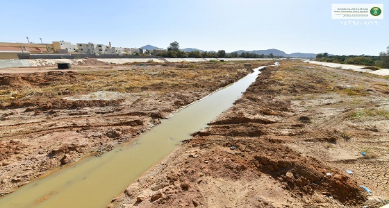 ” البيئة ” و ” البلديات ” تنجزان 90‎% من أعمال وادي الأديرع