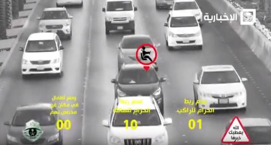 بالفيديو.. كيفية رصد المرور مخالفات عدم ربط حزام الأمان