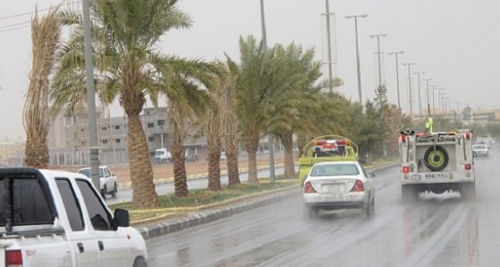 أمطار متوسطة على محافظة طريف
