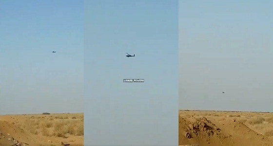 بالفيديو.. لحظة اصطياد طائرات الأباتشي للحوثيين في جازان