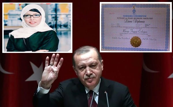 نورة شنار: شهادة تَخرُّج أردوغان مزوَّرة ورئاسته غير قانونية