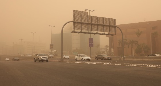 الأرصاد: شبه إنعدام للرؤية ببعض المناطق بسبب الغبار