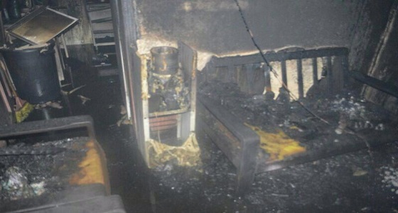 إصابة وحالة اختناق إثر اندلاع حريق بمطبخ في الطائف