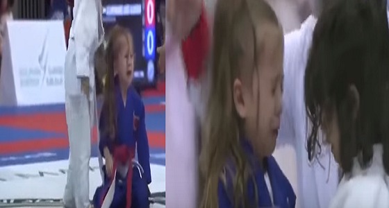 بالفيديو.. طفلة إماراتية تتغلب على منافستها البرازيلية في لعبة &#8221; الجوجوتسو &#8220;