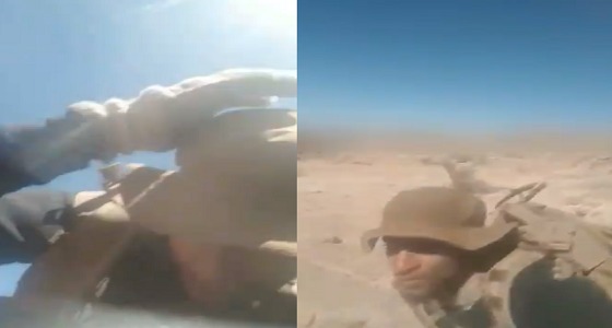 بالفيديو.. لحظة قصف أحد الكهوف القريبة من المجاهدين في صعدة