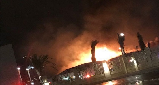 بالفيديو..حريق بإحدى منشآت جامعة الملك سعود بالرياض
