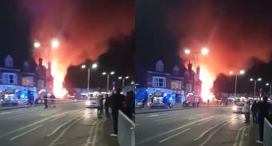 بالفيديو.. وقوع انفجار ضخم بمدينة ليستر البريطانية