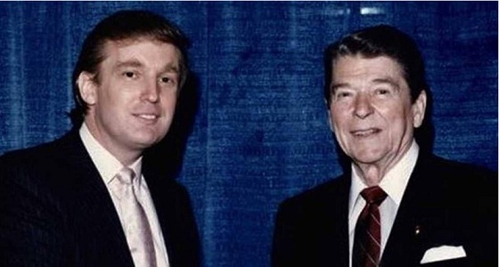 ” ترامب ” يحتفل بميلاد ” ريغان ” بصورة قديمة