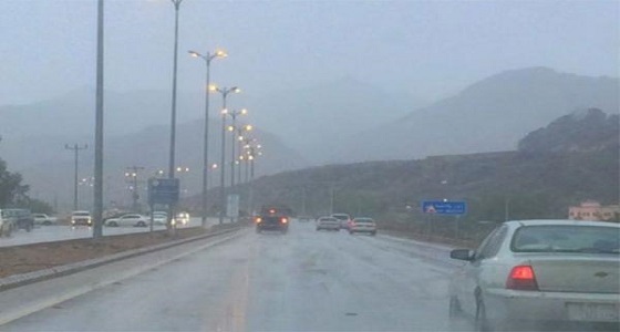 هطول أمطار على نجران