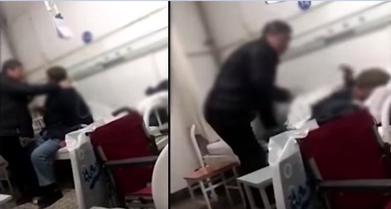 فيديو صادم لابن يعتدي على والده المريض بالضرب داخل مستشفى