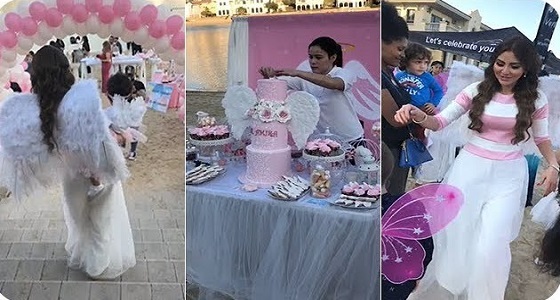 بالفيديو.. حفل أسطوري لعيد ميلاد ابنة مريم حسين ” أميرة الفيصل “