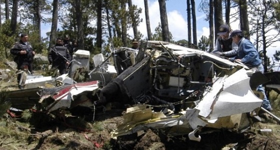 نجاة وزير الداخلية المكسيكي بعد تحطم طائرة هليكوبتر كانت تقله