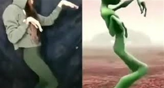 بالفيديو.. فتاة تشعل مواقع التواصل بتقليدها رقص كائن فضائي