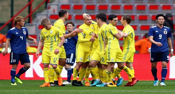 بالصور.. أوكرانيا تفوز على اليابان استعدادًا للمونديال