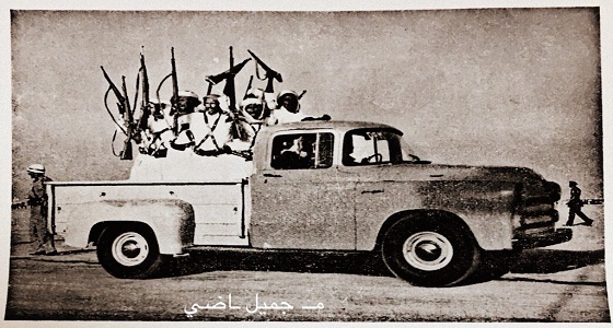 صورة قديمة نادرة للحرس الوطني في الرياض