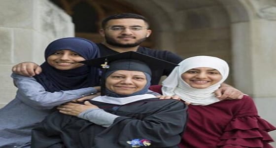 طالبة تحصل على الماجستير بأمريكا