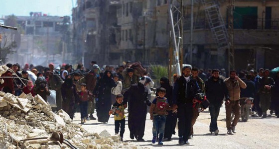 ترحيل أكثر من 114 ألف مدني من الغوطة الشرقية