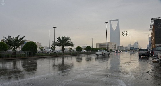 هطول أمطار في الرياض
