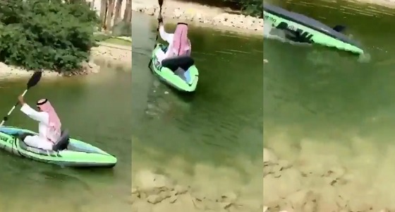 بالفيديو.. موقف مضحك لمدير سقط في الماء أثناء بروفة مشروعه
