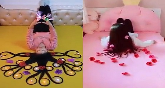 بالفيديو.. فتاة تشعل الفيسبوك بشعرها المغناطيسي