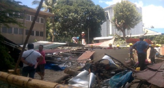 مصرع 5 عمال وإصابة 55 آخرون في انهيار مبني وسط الفلبين