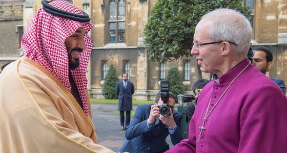 ولي العهد يلتقي كبير أساقفة كانتربري بلندن