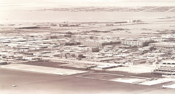 صورة جوية نادرة لمدينة الخبر عام 1959
