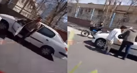 بالفيديو.. إيراني يعتدي على امرأة بطهران وسط المارة
