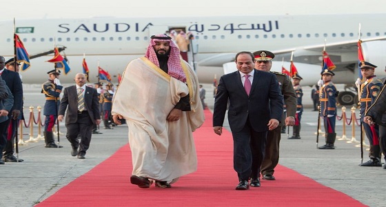 بالفيديو.. وصول ولي العهد إلى القاهرة