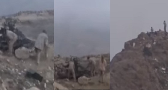 بالفيديو.. لحظات تحرير الجيش اليمني لجبال الأزهور برازح