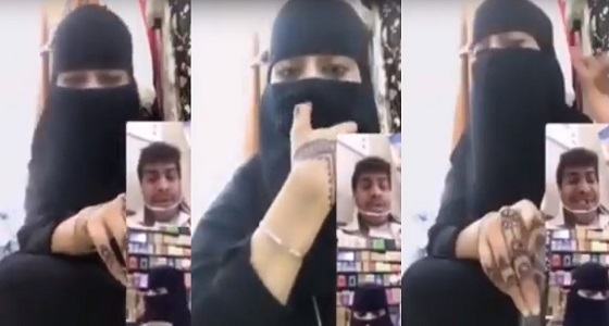 فتاة جريئة تظهر في فيديو تخرفن شاب يمني