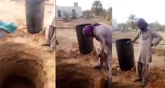 بالفيديو.. تصرف طريف لباكستاني حفر بئرا عميقا لتجهيز المندي