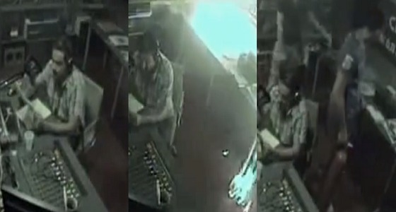 بالفيديو.. رد فعل صادم لمذيع لحظة اشتعال النيران بالأستديو