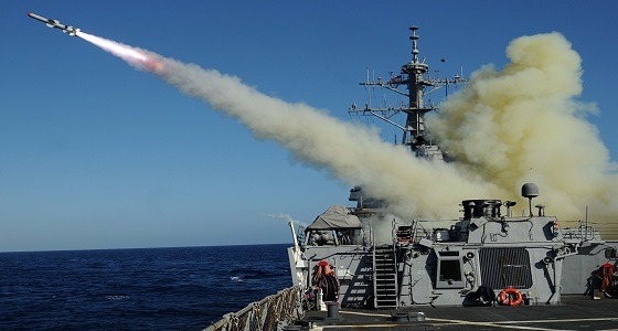 القوات البحرية الباكستانية تختبر صاروخًا مضادًا للسفن