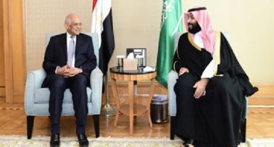 ولي العهد يلتقي رئيس النواب المصري بمقر إقامته بالقاهرة