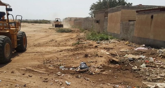بلدية صامطة تبدأ بإزالة التشوهات البصرية من قرى المحافظة