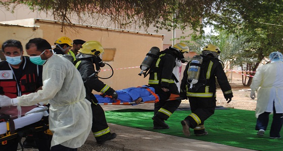 بالصور.. إخلاء سكن الممرضات في فرضية حريق بمستشفى حوطة سدير