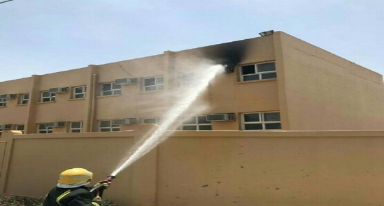&#8221; مدني محايل &#8221; يخمد حريقًا اندلع بمدرسة ابتدائية في قنا