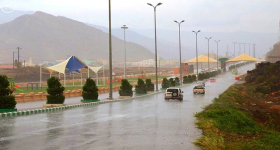 أمطار رعدية مصحوبة برياح نشطة على منطقتي &#8221; جازان وعسير &#8220;