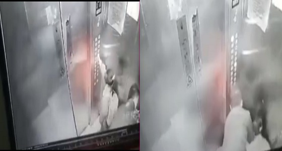 فيديو صادم لرجل يتحرش بطفلين في الأسانسير