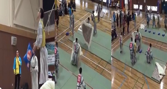 بالفيديو.. لعبة ” حرب الوسادات ” تتحول لرياضة حقيقية في اليابان