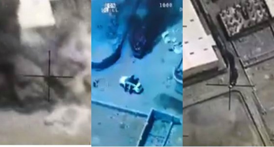فيديو يوضح هلاك &#8221; الصماد &#8221; في غارة للتحالف ولحظة الاستهداف