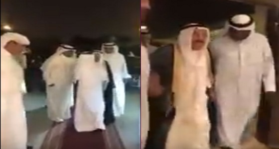 بالفيديو..أمير الكويت يشهد على عقد قران مواطن بسيط