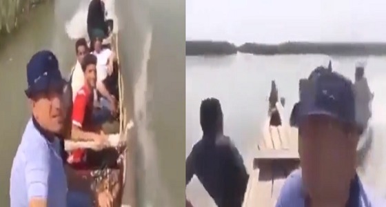 بالفيديو.. سيلفي شباب داخل قارب ينتهي بطريقة مروعة